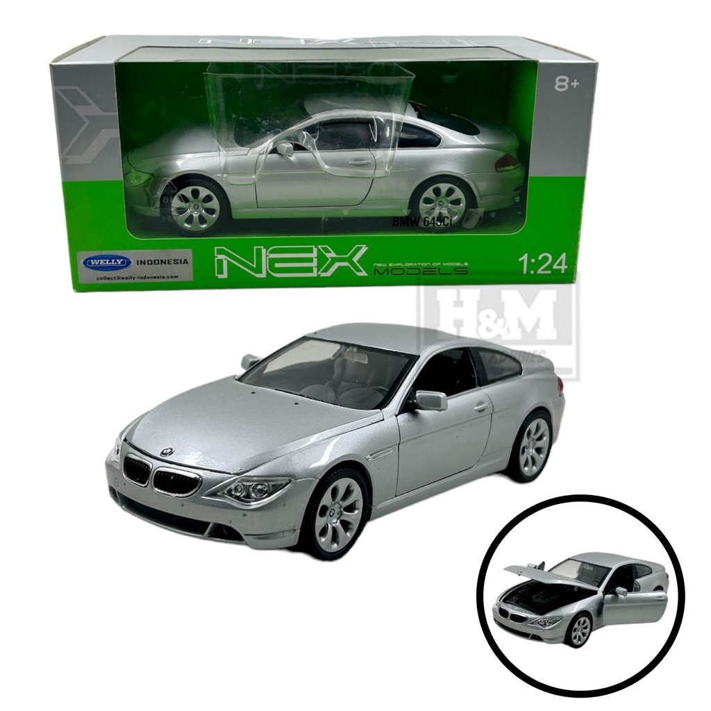 Welly NEX 1:24 BMW 645 Ci - Silver