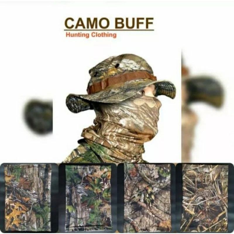 Baff berkendara bandana motif camo