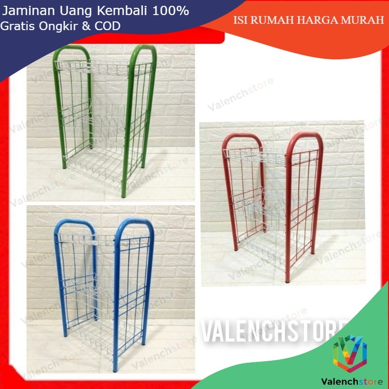 RAK PIRING 3 SUSUN RPK 03 AL / RAK PIRING 3 SUSUN / RAK DAPUR 3 SUSUN / RAK SERBAGUNA