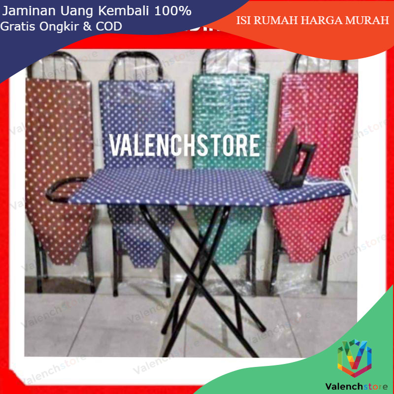 Meja Setrika / Meja Setrika Berdiri / Alas Setrika Berdiri Dan Duduk / Meja Setrika Lipat Besi