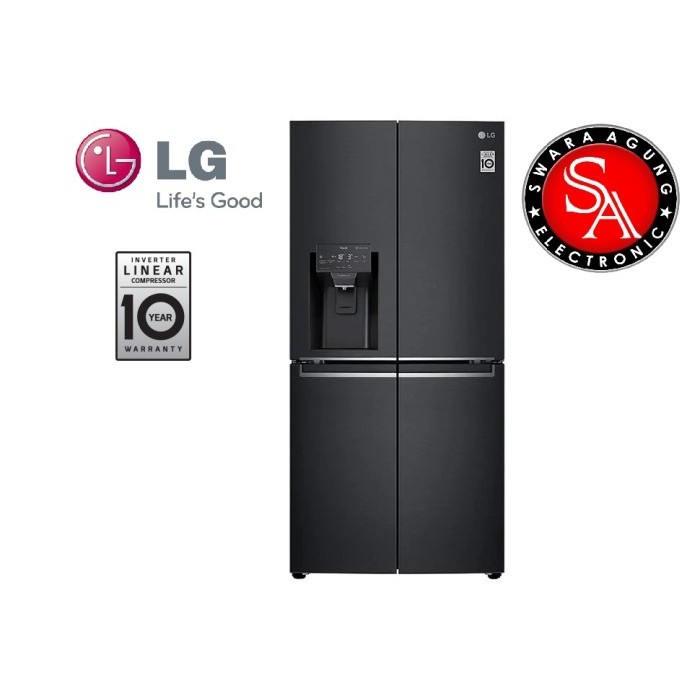 Kulkas Side By Side 4 Pintu LG Type :GC-L22FTQBL (Khusus Daerah Medan)