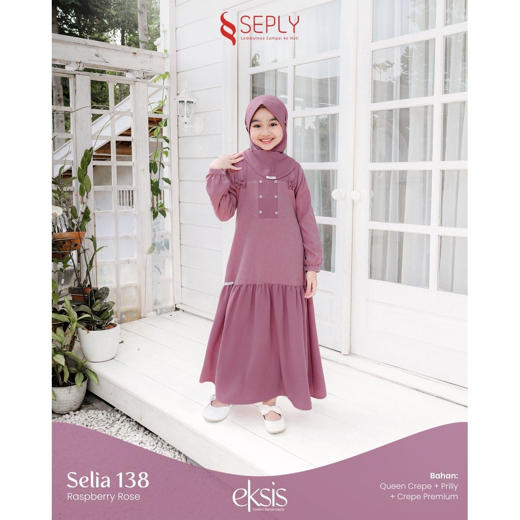 Sarimbit Eksis Selia 138 One Set Hijab Gamis Terbaru by Ethica