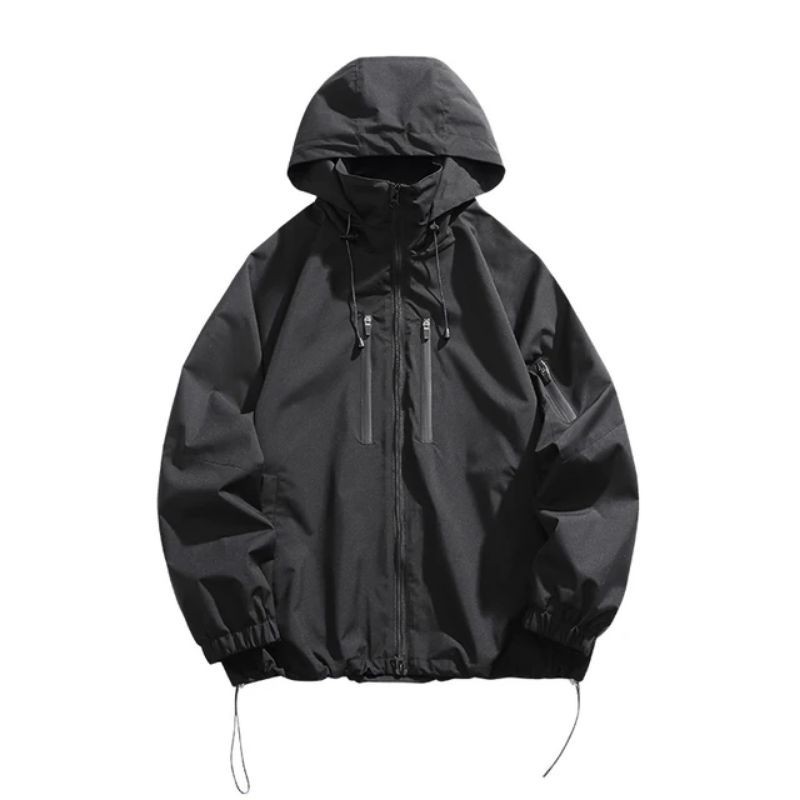 Jaket Gorpcore Parasut Outdoor Waterproof - JACKET WINBREAKER HOODIE/ JACKET HIP HOP MANTEL PRIA / J