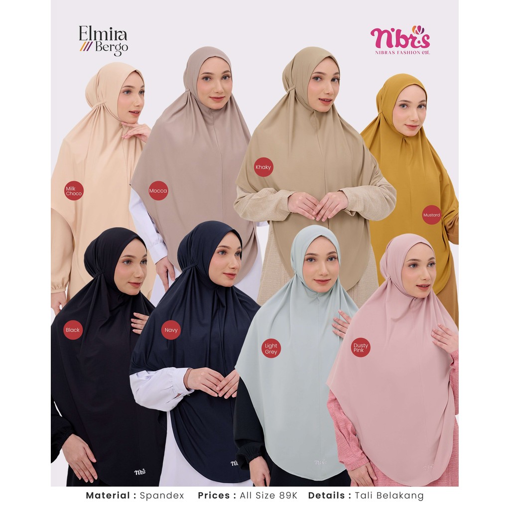 Nibras Hijab Bergo Elmira Bergo