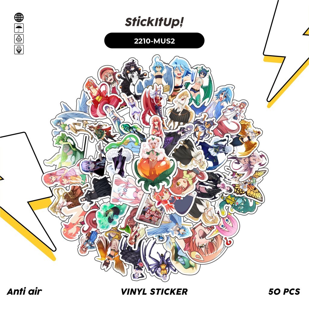 

COD✨ 50 Pcs Stiker ANIME SERIES MONSTER MUSUME CHARACTER MIX 02 Lucu Anti Air Untuk Dekorasi Notebook Sepeda Skateboard Handphone DIY