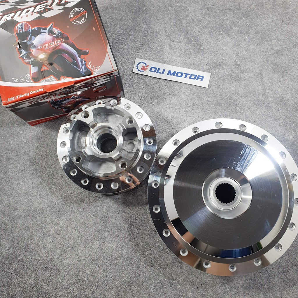 Tromol Depan Belakang Crome Vario 125 / 150  RIDE IT