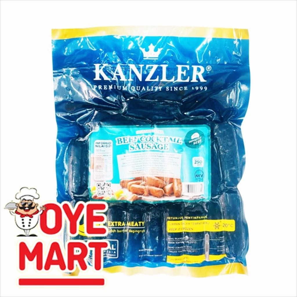 

KANZLER BEEF COCKTAIL SAUSAGE 250GR SOSIS SAPI HARGA PROMO