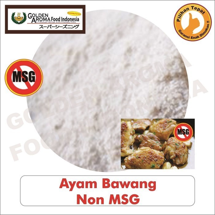 

Bumbu Tabur Rasa Ayam Bawang Non MSG 500gr Bumbu Masak Serbaguna Murah Halal Chicken NON MSG 1/2kg