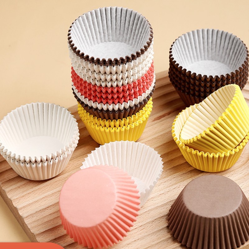 

100 Pieces Cupcake Moulds Paper Cupcake Liners Muffin Cupcake Holder Disposable Greaseproof Baking Dessert Cake Cup Mold