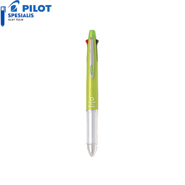 

[Terbaru] PILOT DR. GRIP 4+1 0.7 mm PULPEN PILOT 4 PEN + 1 PENSIL - Light Green