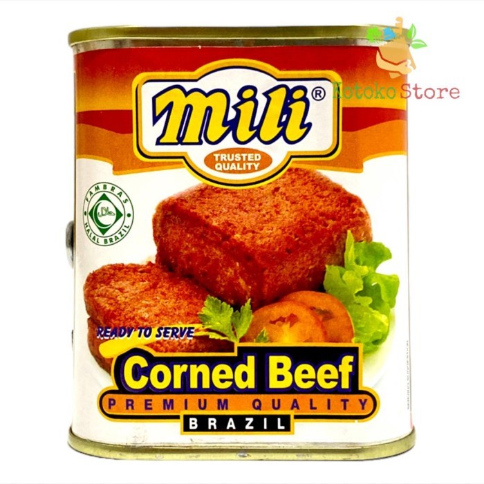 

WT Mili Corned Beef Premium Quality Brazil / Kornet Mili 340gr