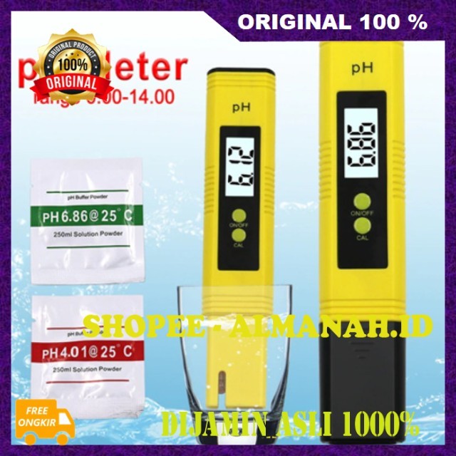 [BISA COD] PH Meter Digital Alat Pengukur PH Air Alat Ukur PH Air Minum Akuarium ASLI