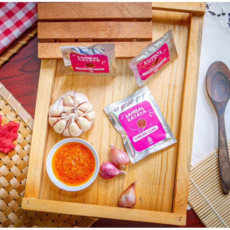 

NIN GROSIR - Sambal kataya kemasan sachet 20gr Sambal Ayam Suwir/Cakalang/Cumi/Jengkol Balado/Pete/Teri Medan