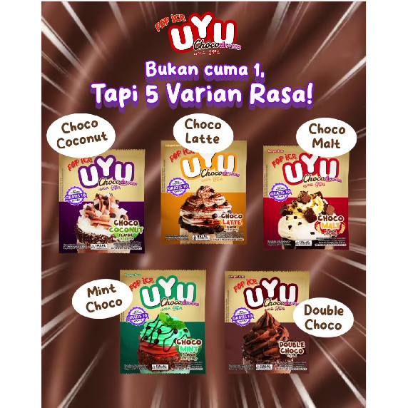 

Pop Ice Uyu Choco Dream Sachet 23gram