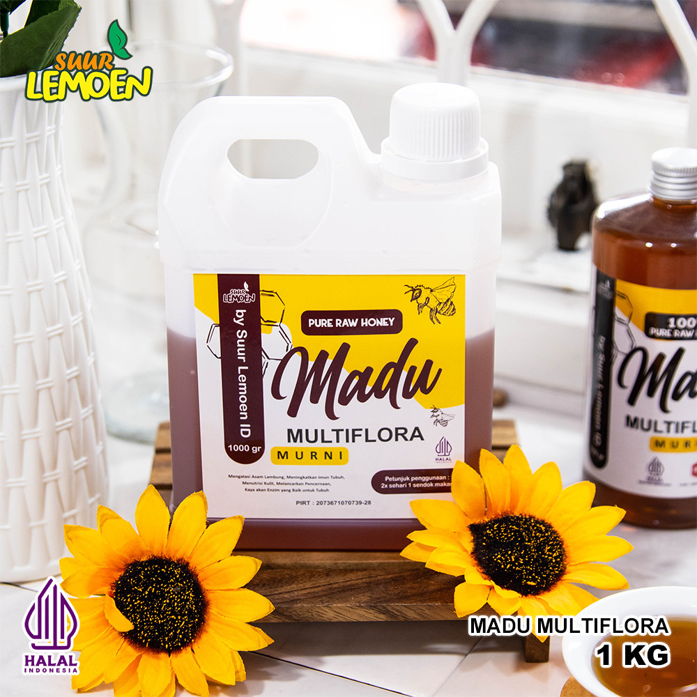 

Suur Lemoen Madu Murni Multiflora Super 1KG - Natural Raw Honey - Madu Asli Tanpa Campuran Herbal Nusantara