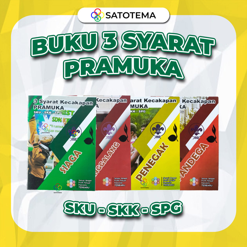 

Buku Syarat Pramuka Lengkap / Buku Syarat Pramuka 3 in 1 / Syarat Pramuka Garuda / Syarat Kecakapan Umum / Syarat Kecakapan Khusus