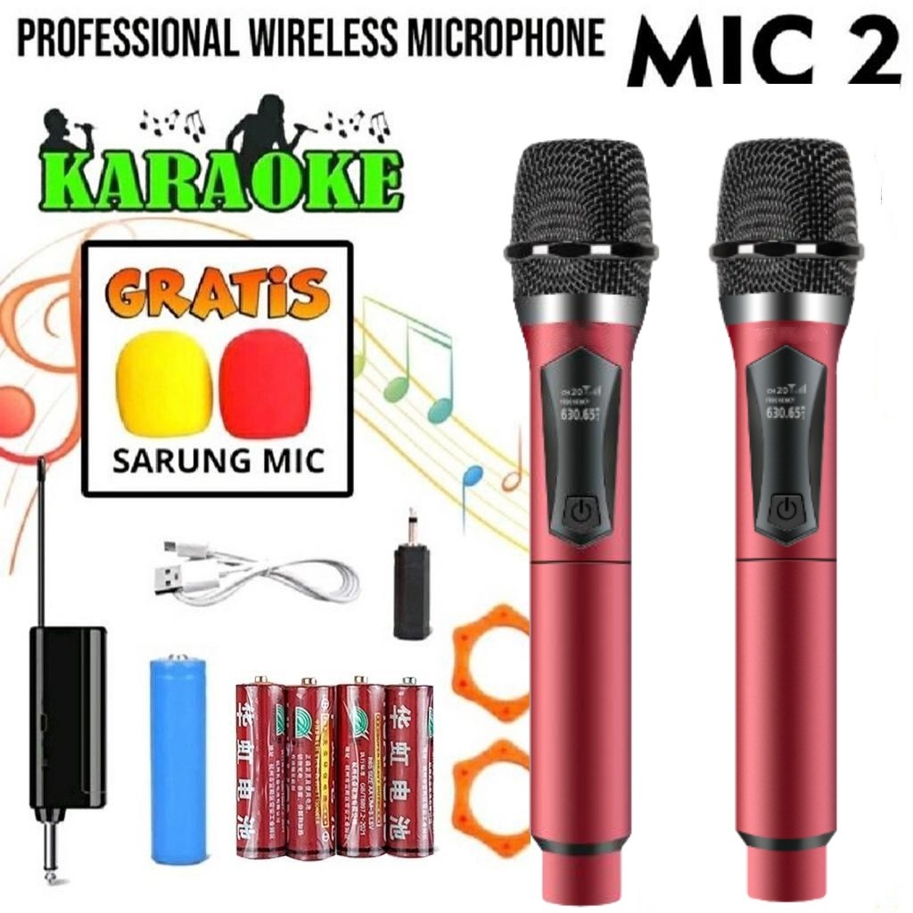100M menggunakan jarak Mikrofon nirkabel UHF Sinyal stabil 2. Mikrofon wireless bisa diisi Rumah yan