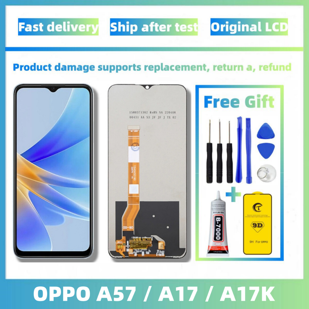 LCD OPPO A57 2020 Original LCD OPPO A17 A17K Touchscreen Display for OPPO A17K LCD