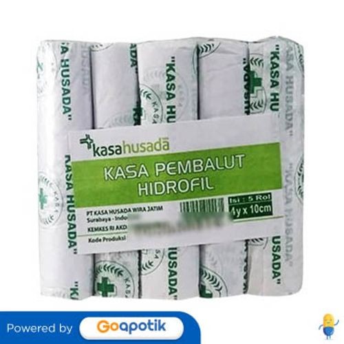 Husada Kasa Hidrofil 4y X 10 Cm Pack 5 Rol