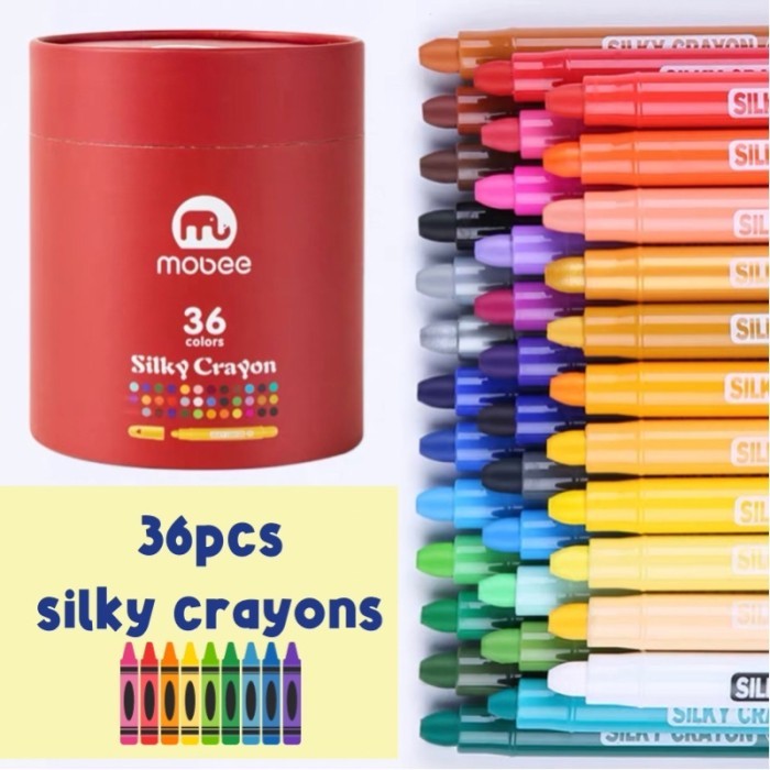 

mobee silky crayon face painting crayon erasable crayon krayon - 36pcs by Summerstore Id