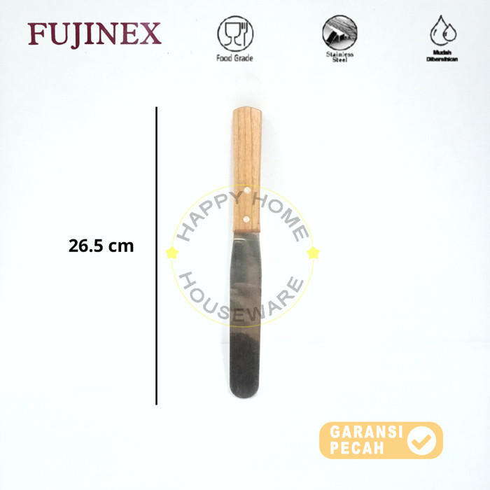FUJINEX SPATULA STAINLESS STEEL | SPATULA DEKORASI KUE | SPATULA STAINLESS LURUS 6IN