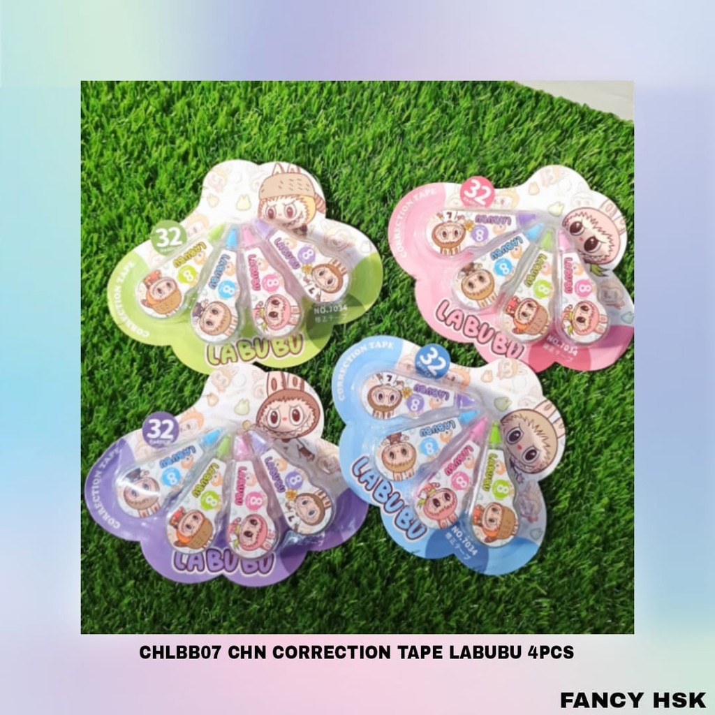 

CHN CORRECTION TAPE LABUBU 4PCS CHLBB07