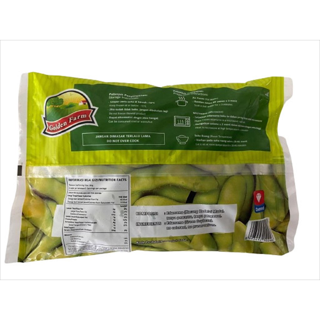 

RB Golden Farm Edamame / Kacang Kedelai 450 gr Frozen Halal Praktis Sehat