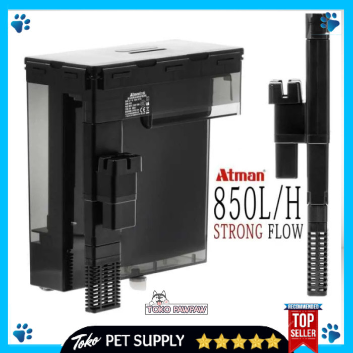 ATMAN Q7-M, Q7-L UV HANG ON FILTER Filter Aquarium Gantung Pompa Filter Atman