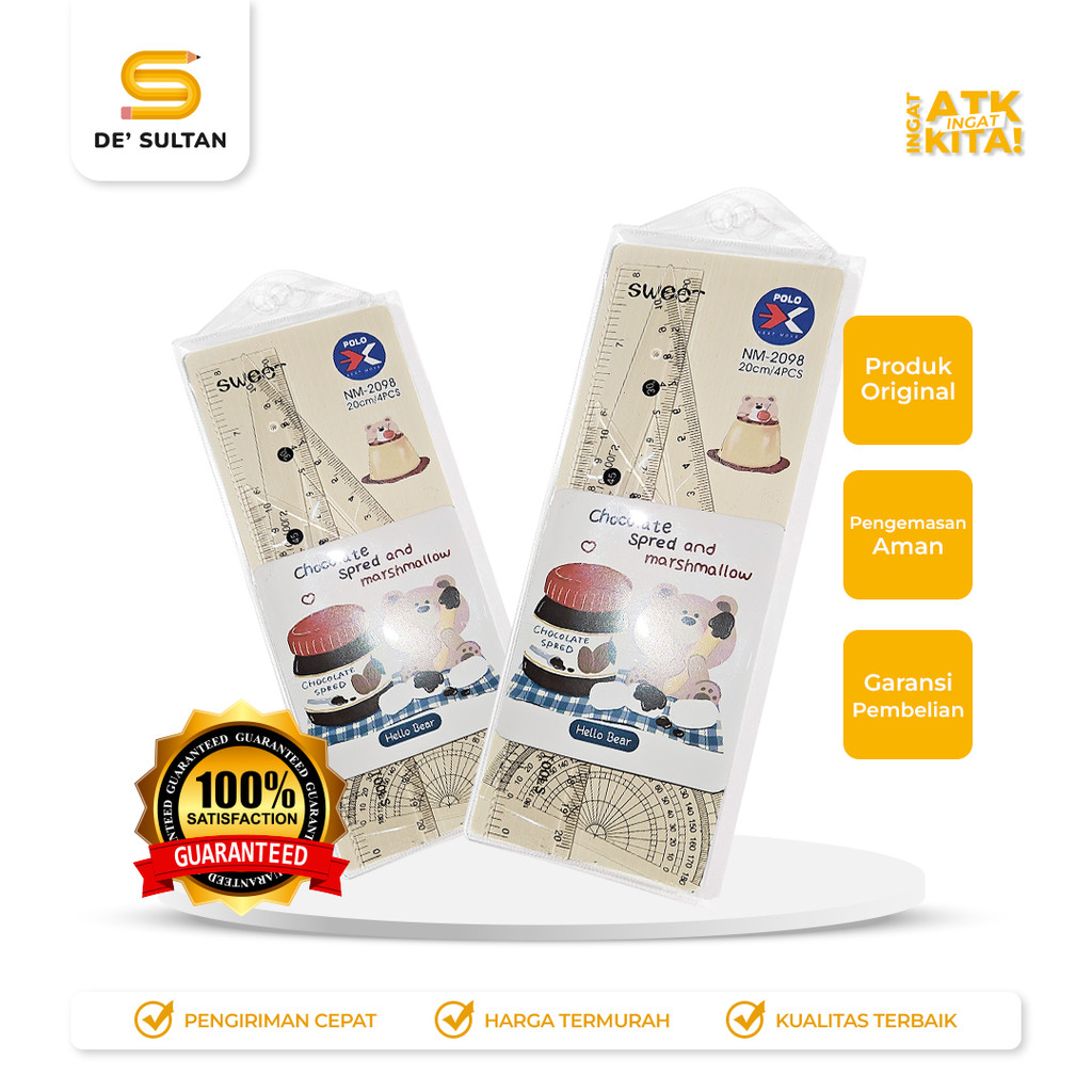 

NEXT-M PAKET PENGGARIS/ RULER SET HELLO BEAR NM-2098 (1SET)
