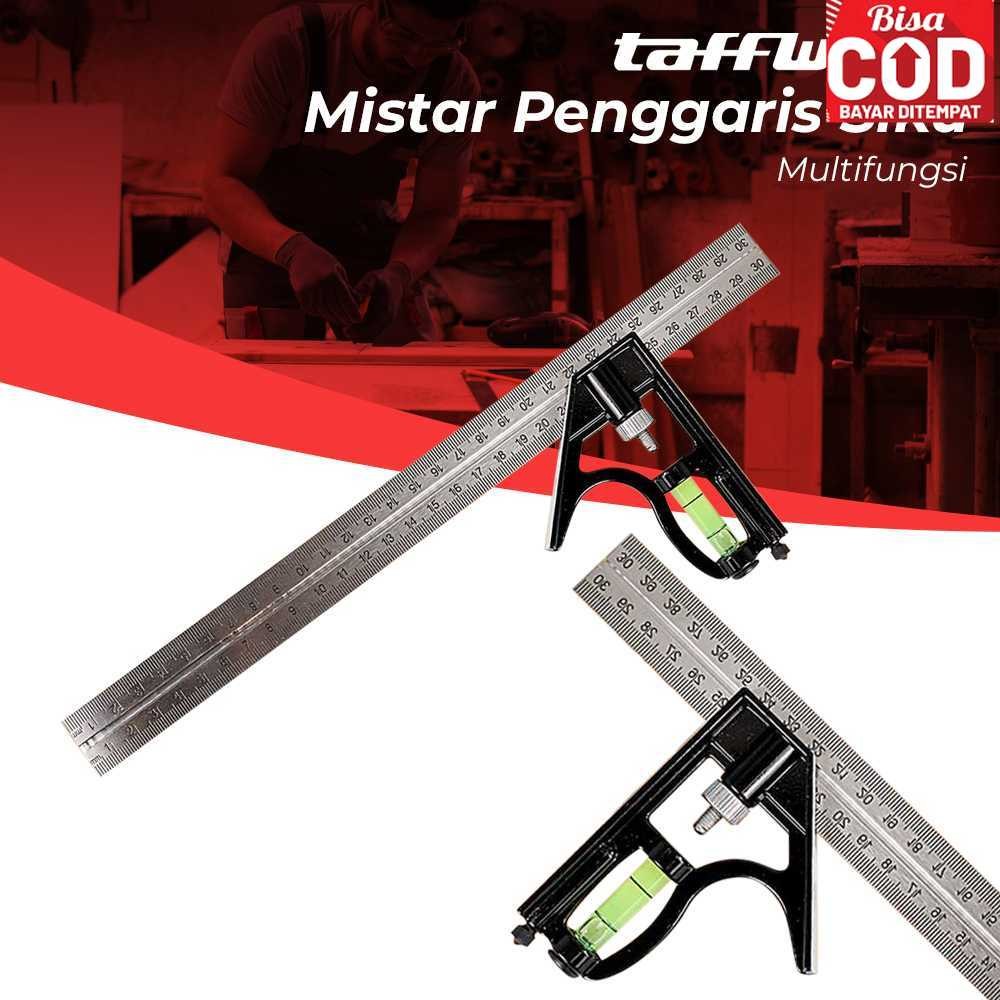 

( Hshop 18 ) Taffware Mistar Penggaris Siku Adjustable Angle Ruler Waterpass 305mm - ZEAST