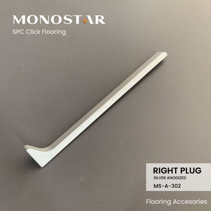 AKSESORIS PLINT SKIRTING ALUMUNIUM MONOSTAR – AKSESORIS LIST LANTAI - RIGHT PLUG (S)