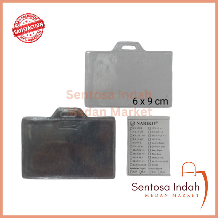 

Plastik Name Tag Kartu Ukuran 6 x 9 cm Tidur Isi 100 Pcs
