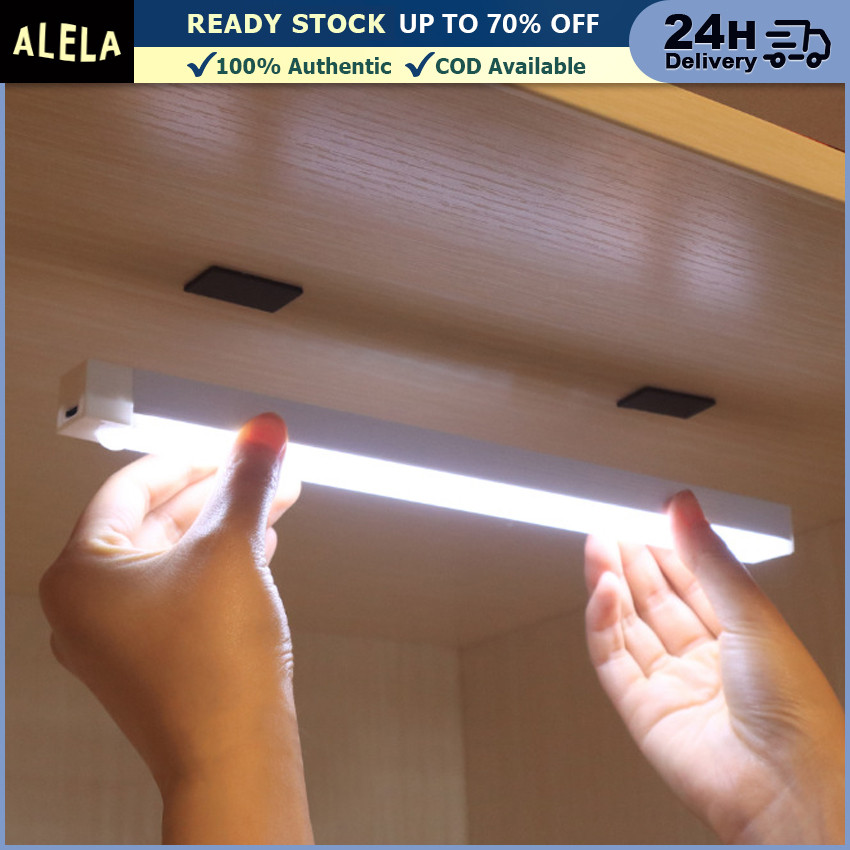 Lampu Stick Panjang Sensor Gerak Magnetic Motion LED Light Bar Warna Putih Kuning Lampu Belajar Baca