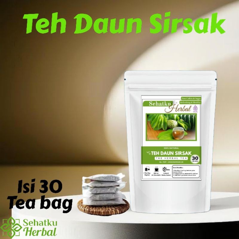 

SEHATKUHERBAL Teh Daun Sirsak : Teh Diabetes dan Anti Kanker isi 30 tea bag