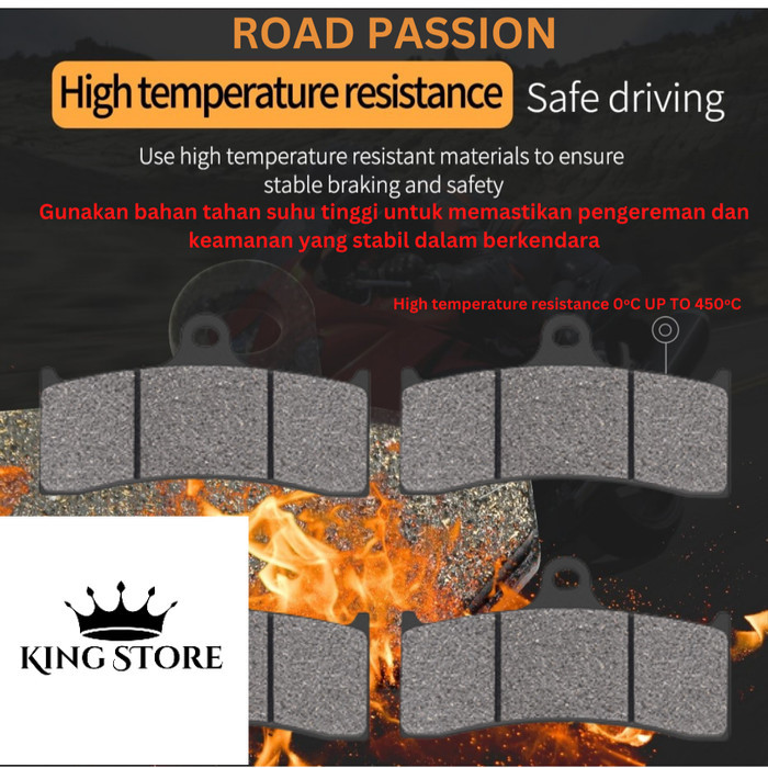 Kampas Rem KAWASAKI ZX-7RR ZX750 ZX 750 ZX7RR ZX7 RR 1996 - 1999