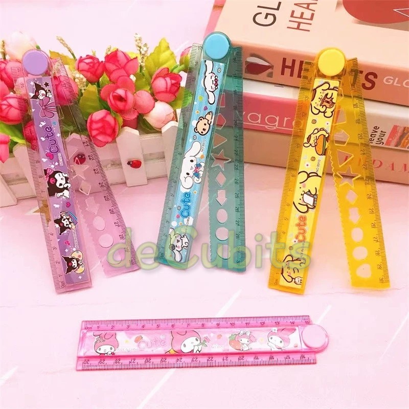 

DC Penggaris Lipat 30cm Kuromi Cinnamoroll My Melody Pompompurin