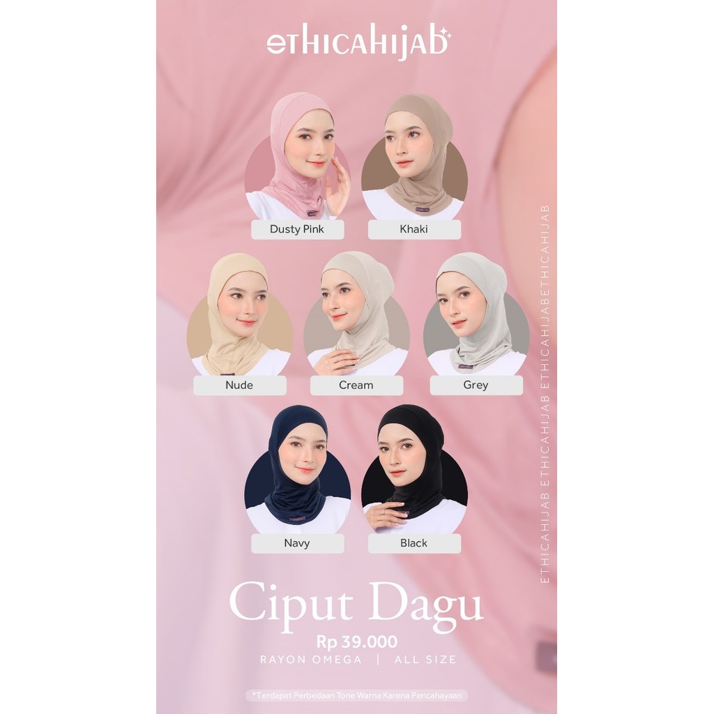 Ethica Ciput Dagu Dalaman Kerudung Ciput Ninja