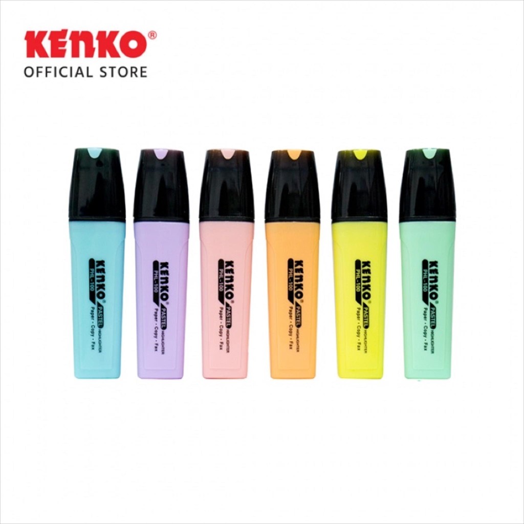 

STESSI Kenko PHL-100 Highlighter 1 Pcs/ Penanda/ Pastel/ Original/ Ori/ Stabillo