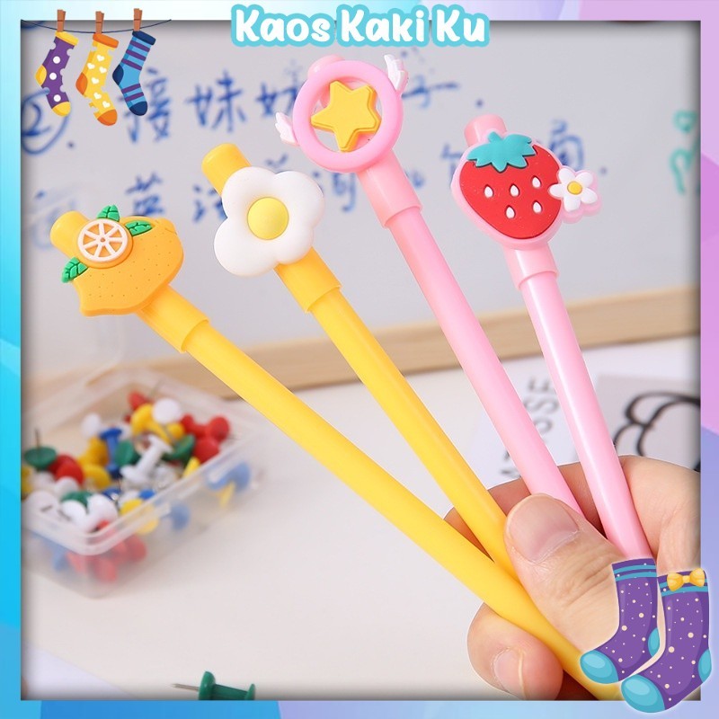 

Pulpen Karakter Buah Pena Gel Karakter Lucu Pen Cute Student Japanese