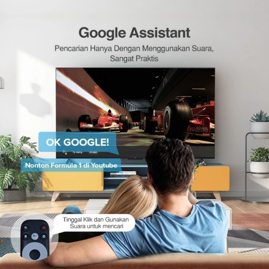 [Google TV]LED TCL 50 Inch 50A18 4K HDR 10 Frame Less Dolby Audio A18