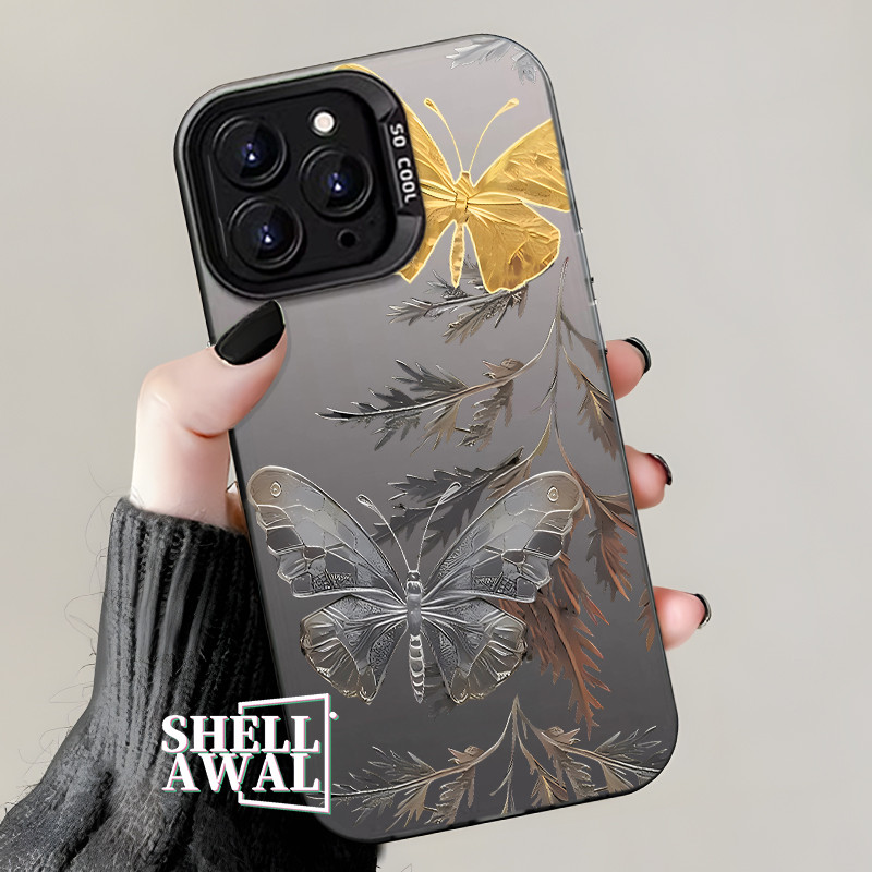 Berlaku untuk VIVOY78 Casing Ponsel Y100 Y91 Y78 Y77T 75 73 Y56 IMD Y53S Y51 Daun Mati Kupu-kupu Y50