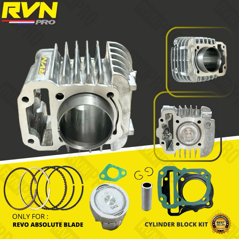 BLOK SEHER BORING REVO ABSOLUTE BLADE ORIGINAL RVN KWB PLUS RING PISTON KIT SEPAKET FREE PAKING