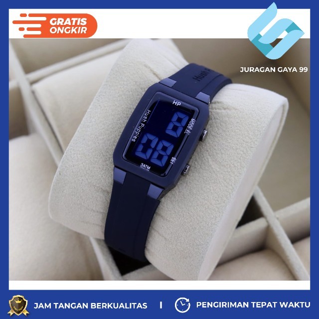 Jam Tangan Wanita Fashion Hush Puppies GW 63133 LED Touch Watch - Bisa Bayar Ditempat - COD - Murah