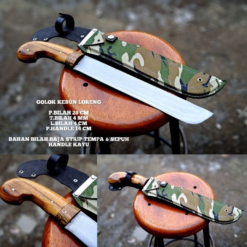 Perkakas Berkebun / Alat Tani / GolokBerkebun Loreng / Peralatan Berkebun