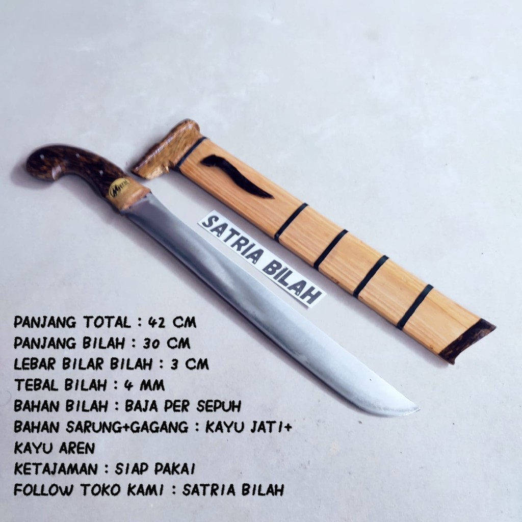 RMD Gollok Kerja kebun pemotong kayu produksi asli cibatu gagang Fulltang Baja Per Super Tajam