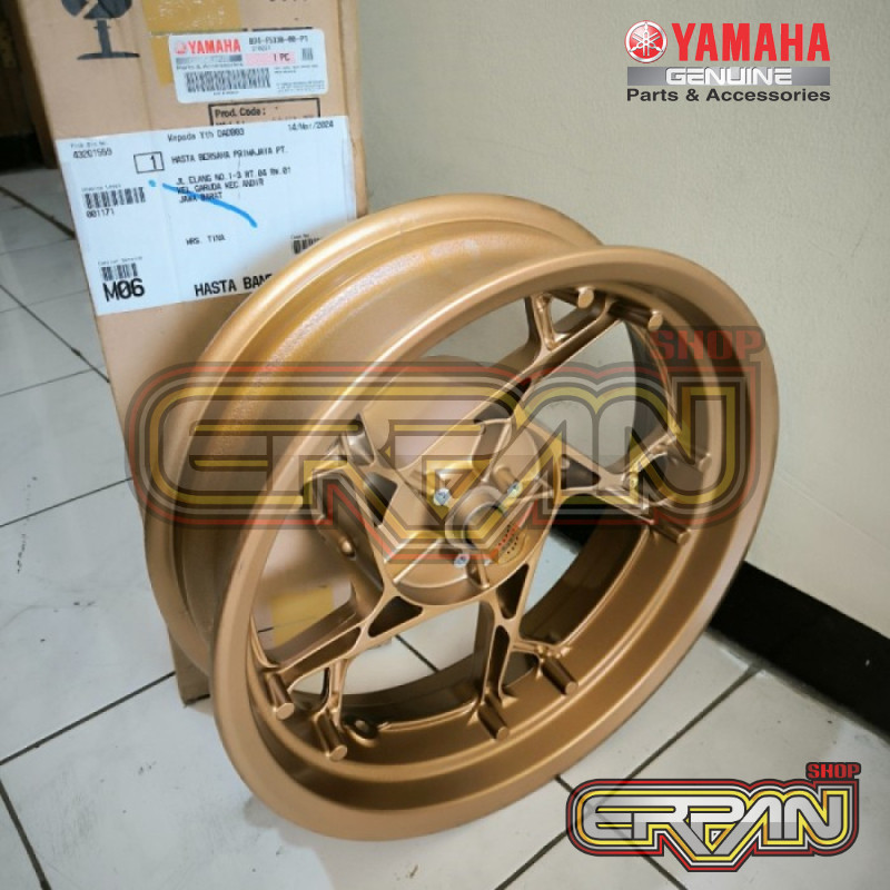 Pelek Velg Vleg Racing Belakang Xmax 250 Xmax250 Gold B74-F5338-00-P1 Original 2021-2024