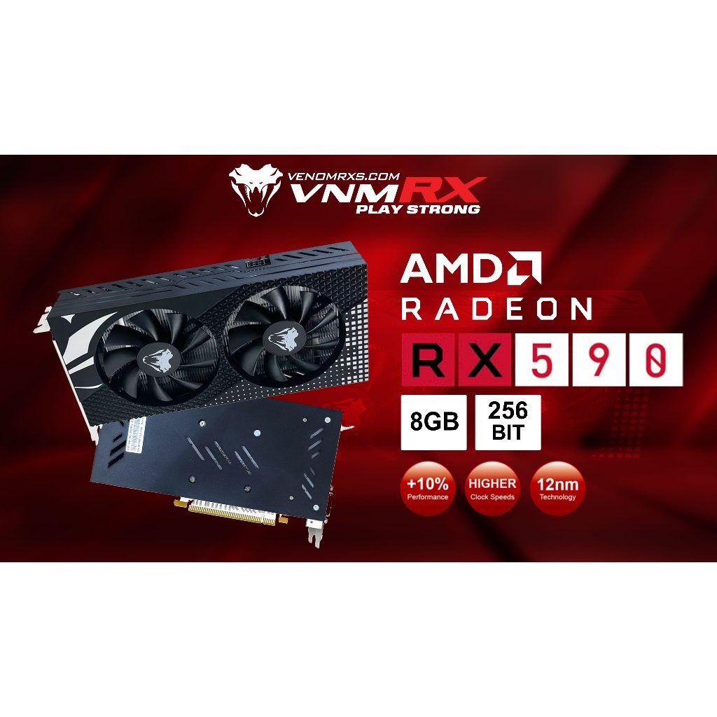 VGA Venomrx Radeon RX 590 8GB DDR5 256bit - Vga Venomrx RX 590 8GB