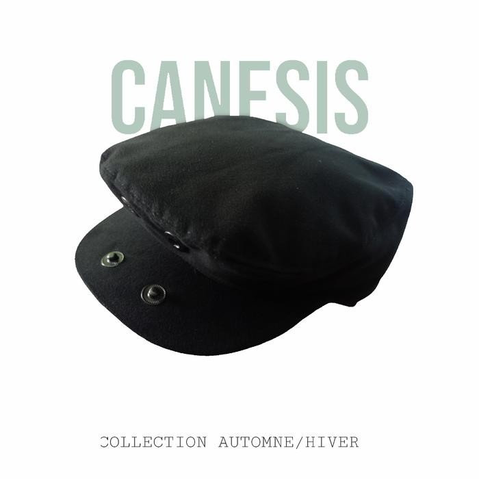 Topi Copet Pria / Topi Kodok Pelukis Pria / Topi Pet Pria / Flat Cap - Hitam, S