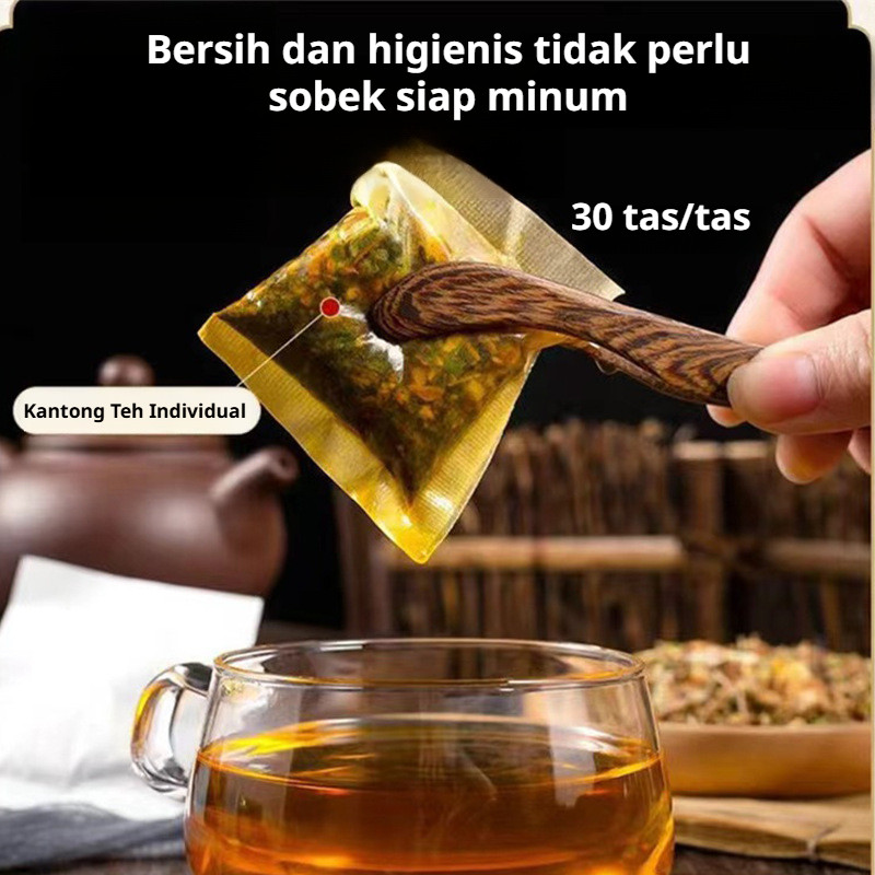 

❤️【COD/Kirim Dalam 24 Jam】Teh Sepuluh Bahan Ginseng | Teh Herbal Alami Sehat | Memelihara Vitalitas | Teh Kesehatan untuk Nutrisi Tubuh | 5g*30 bungkus