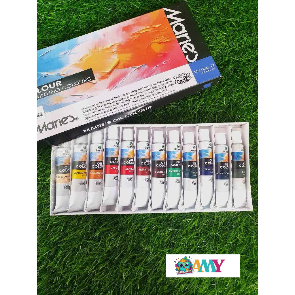 

MARIES CAT MINYAK 12 WARNA AMY STASIONARY